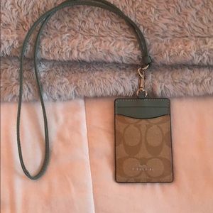 Coach card lanyard!